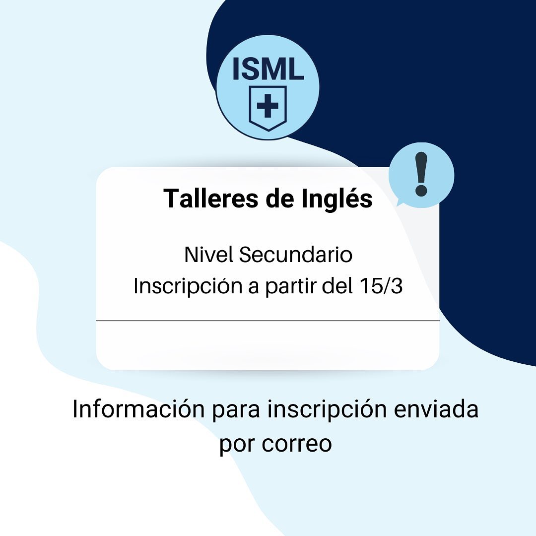 Secundaria: Talleres de Inglés